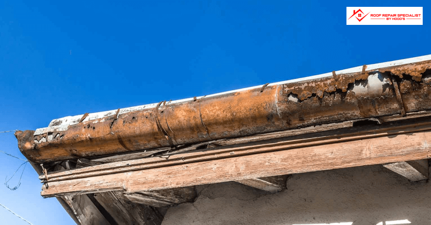 Damaged and Clogged Gutters